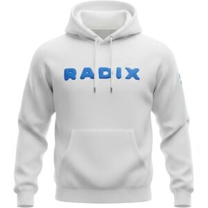 RADIX Dance Convention 2024 Tour Hoodie Mens Small Cream Blue Graphic Dance